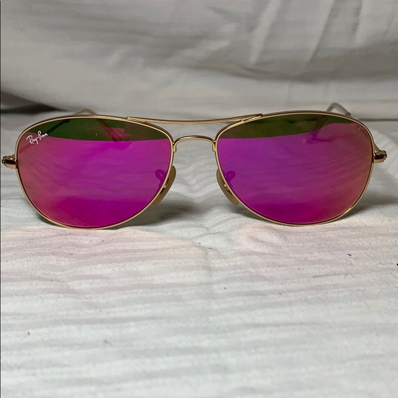 Ray-Ban Accessories - Ray-Ban pink mirrored sunglasses with UV Rayban